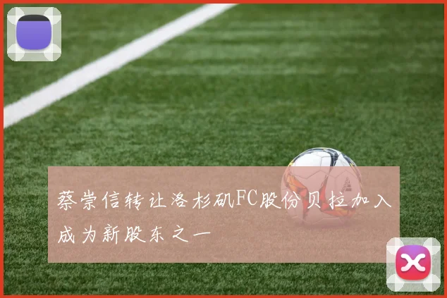蔡崇信转让洛杉矶FC股份贝拉加入成为新股东之一